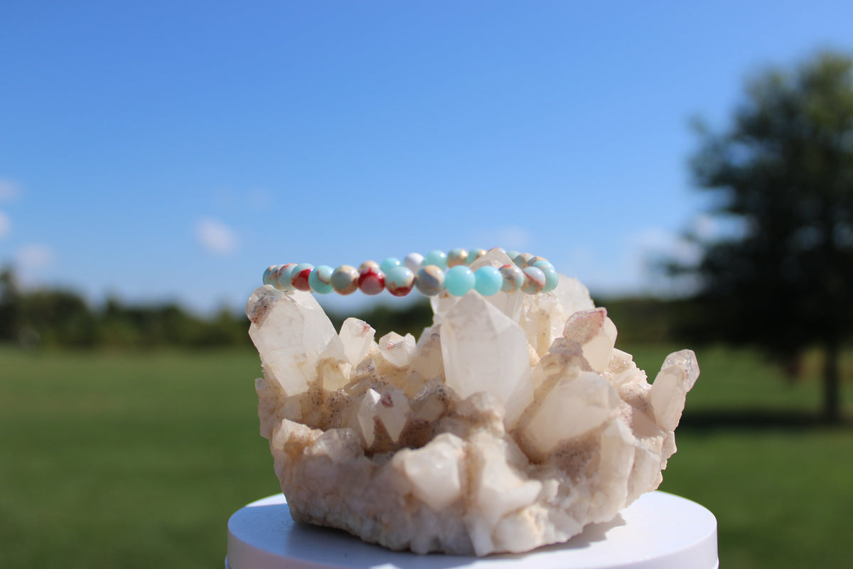 6mm Snake Skin Jasper Bracelet