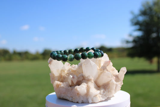 8MM Moss Agate Bracelet