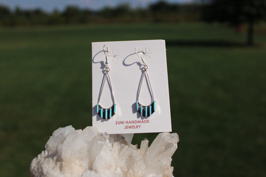 Davis Kaamaasee Dangle Turquoise Earrings