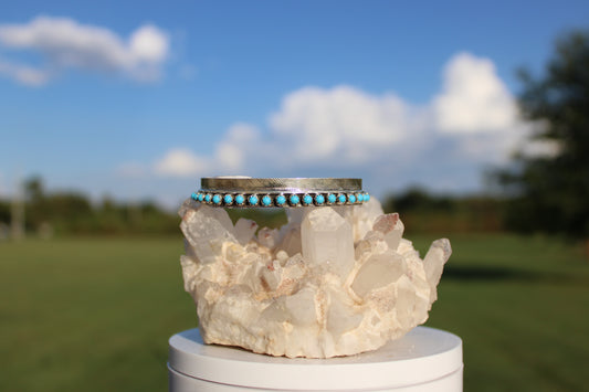 Chester Charley Kingman Turquoise Bracelet