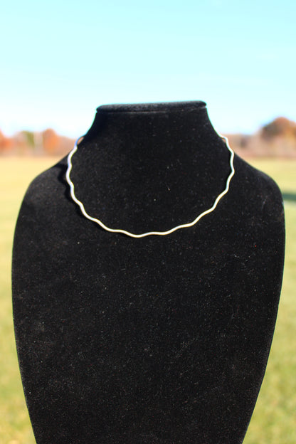 Squiggly 925 Sterling Silver Necklace