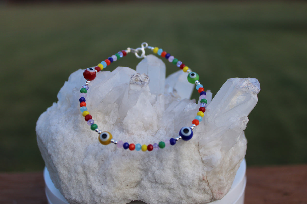 Faceted Mal de Ojo Bracelet