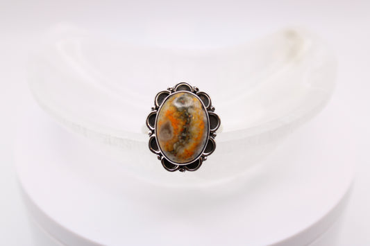 Oval Bumblebee Jasper Ring