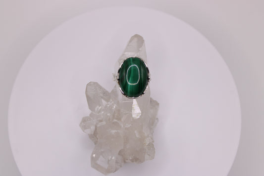 Oval Malachite Ring