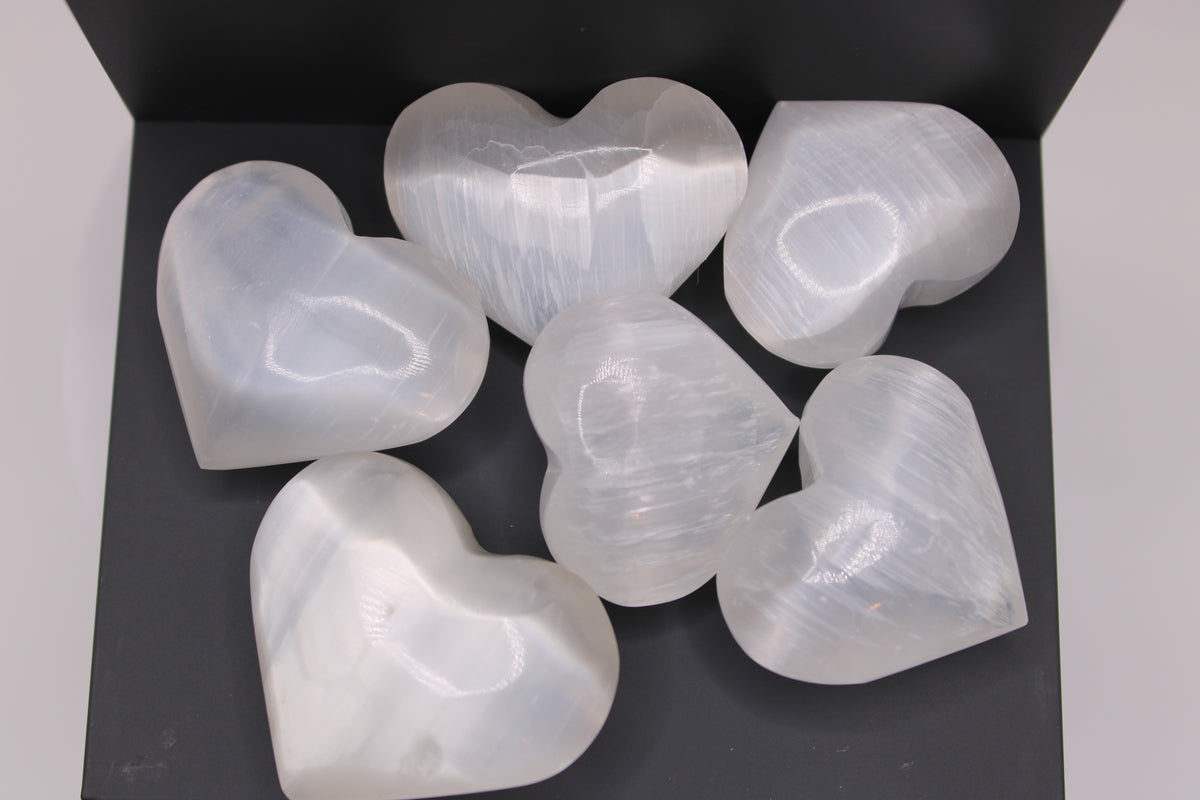 Selenite Heart Crystal